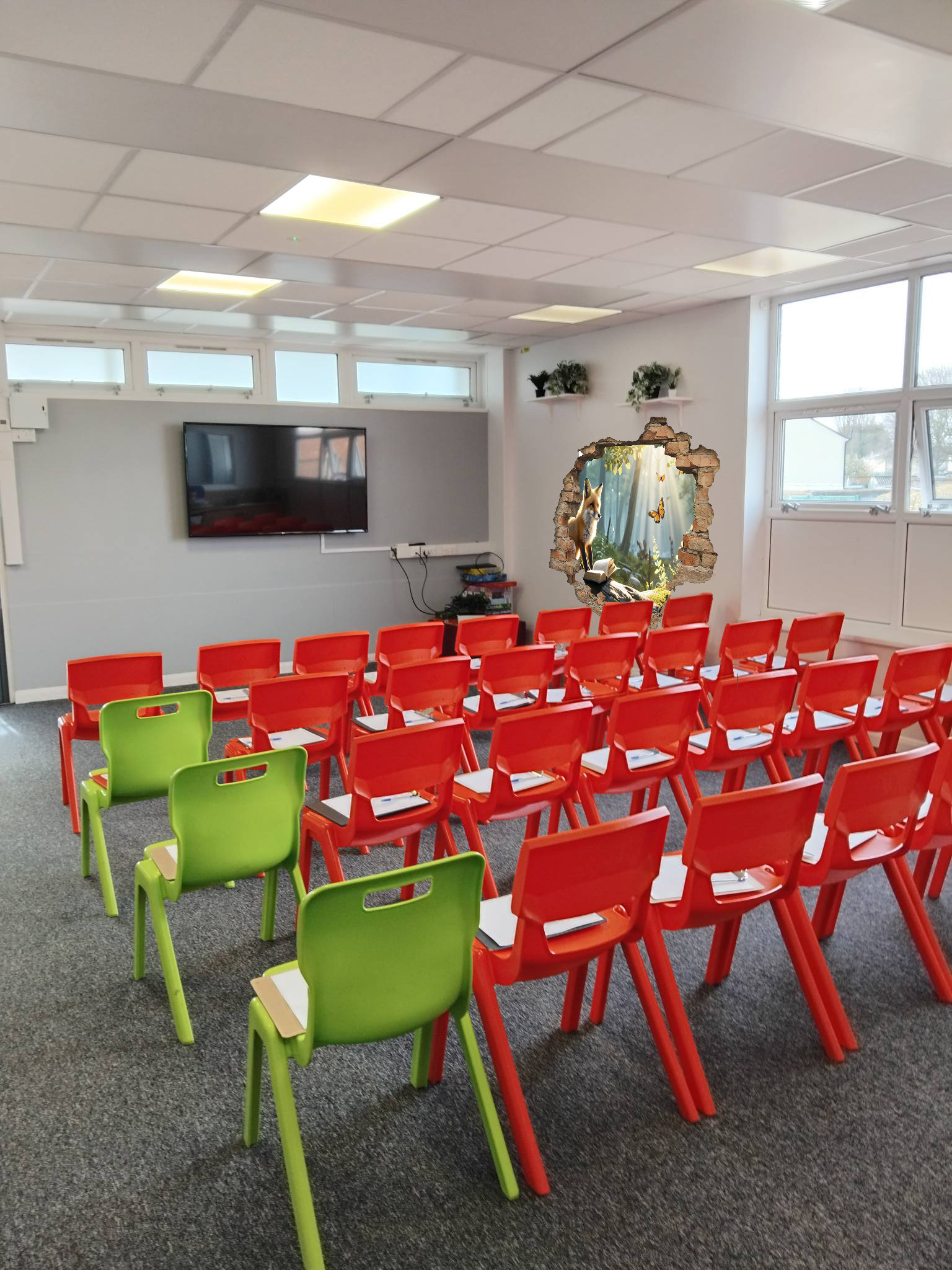 School Wall Mural Concept – Reading Corner