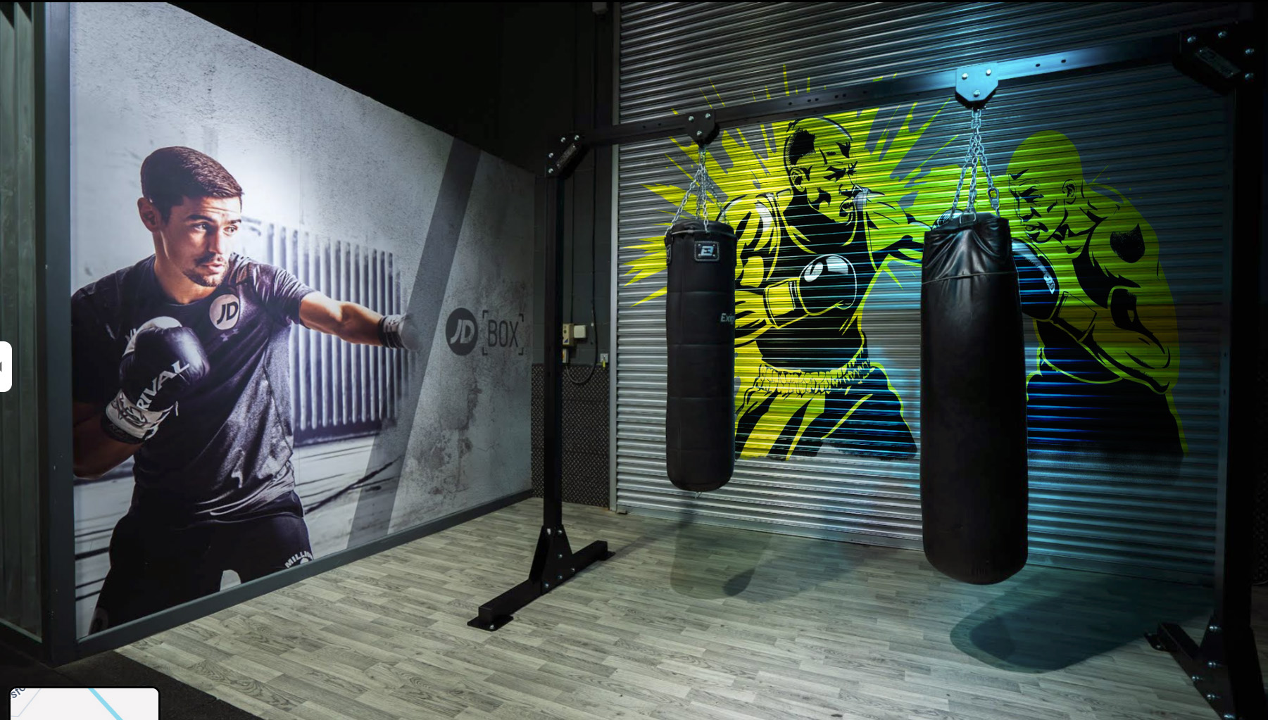 Gym Wall Mural Concept – Boxing Area